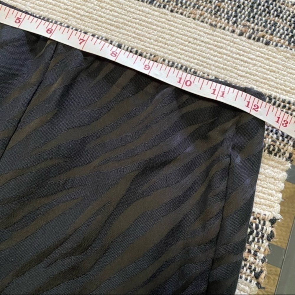 rag & bone Black Simone Cropped Jacquard Zebra Print Pants 0 - Picture 11 of 14